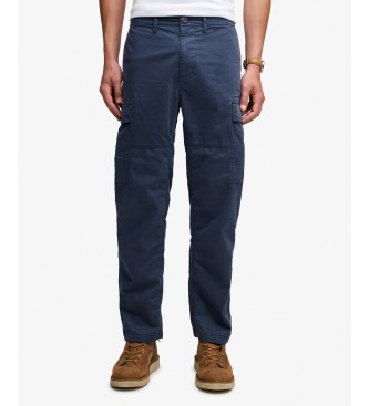 Superdry Pantaloni cargo Regular Taper blu marino