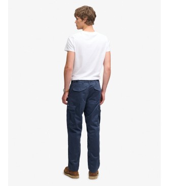 Superdry Pantaloni cargo Regular Taper blu marino