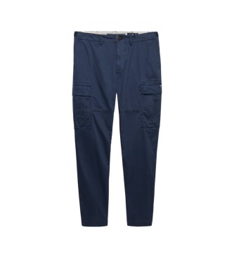 Superdry Pantaloni cargo Regular Taper blu marino