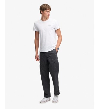 Superdry Pantaloni cargo affusolati a vestibilità regolare, neri