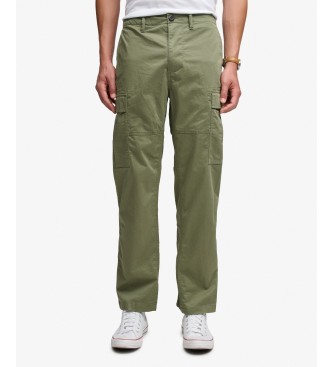 Superdry Pantaloni cargo Regular Taper verdi
