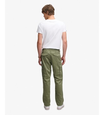 Superdry Pantaloni cargo Regular Taper verdi