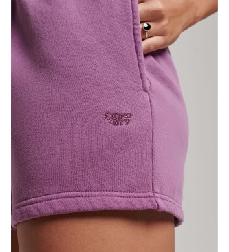 Superdry Kratke hlače Vintage Wash lila