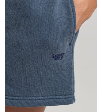 Superdry Pantaloncini sportivi con lavaggio vintage blu scuro