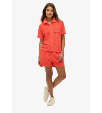 Superdry Short en maille boucle corail Country Club