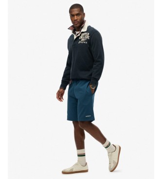 Superdry Calção liso azul