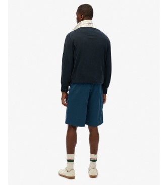 Superdry Calção liso azul