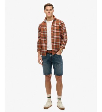 Superdry Pantaloncini blu dritti vintage