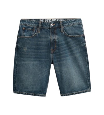 Superdry Pantaloncini blu dritti vintage