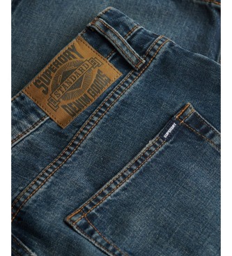 Superdry Pantaloncini blu dritti vintage