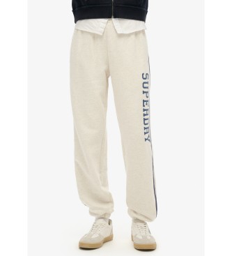 Superdry Pantaln Jogger con rayas a los lados Vingate gris