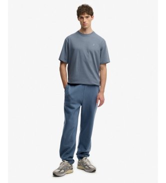 Superdry Pantalón Jogger Blank Oversized azul