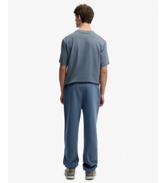 Superdry Pantalón Jogger Blank Oversized azul