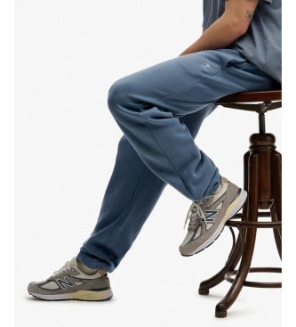 Superdry Pantalón Jogger Blank Oversized azul