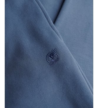 Superdry Pantalón Jogger Blank Oversized azul