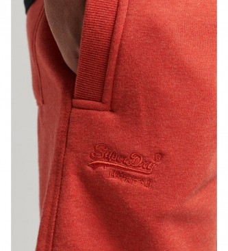 Superdry Strikkede shorts med broderet orange Vintage-logo