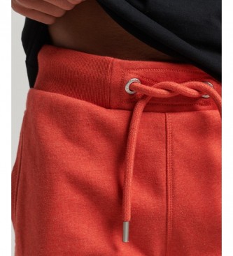 Superdry Gestrickte Shorts mit gesticktem orangefarbenem Vintage-Logo