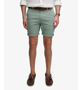 Superdry Pantal�n Corto Premium Regular Chino verde