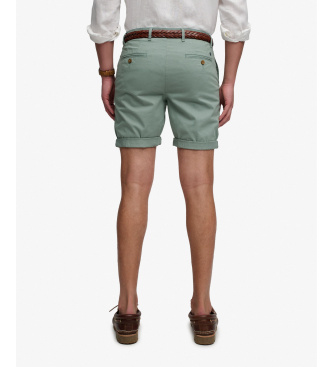 Superdry Pantal�n Corto Premium Regular Chino verde