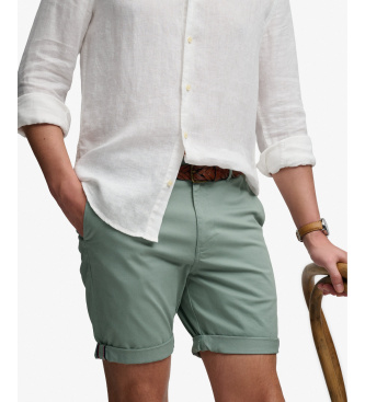 Superdry Pantal�n Corto Premium Regular Chino verde