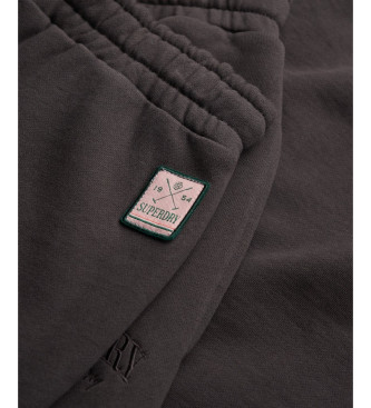 Superdry Country Club Jogger-bukser med manchet, sort