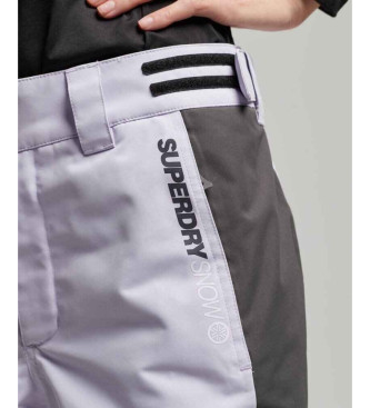 Superdry Pantaloni da sci Core lilla