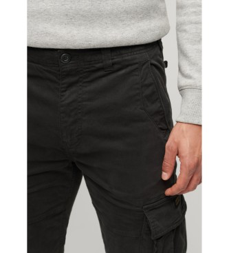 Superdry Pantaln cargo Core negro