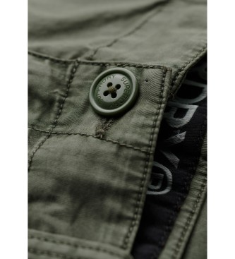 Superdry Lige snit, lavtsiddende cargo-bukser i grn