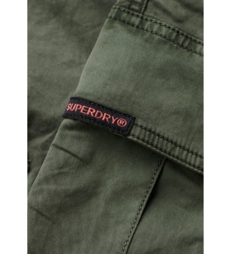 Superdry Lige snit, lavtsiddende cargo-bukser i grn