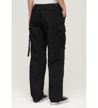 Superdry Pantalon cargo  taille basse For black