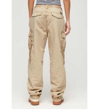 Superdry Low rise cargo trousers For beige