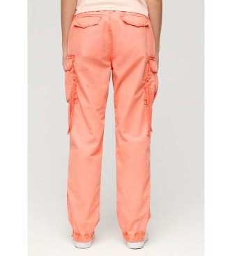 Superdry Low rise cargo trousers For orange