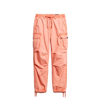 Superdry Pantalon cargo  taille basse For orange
