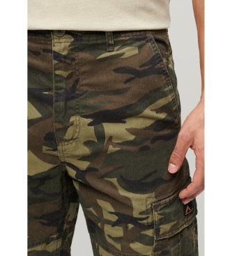 Superdry Loose cargo trousers green
