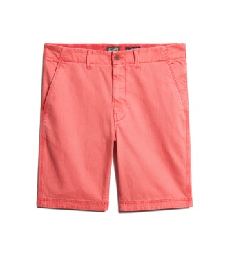 Superdry Officer chino shorts pink