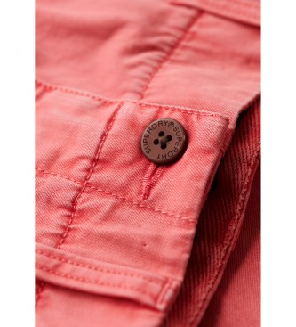 Superdry Officer Chino-Shorts rosa