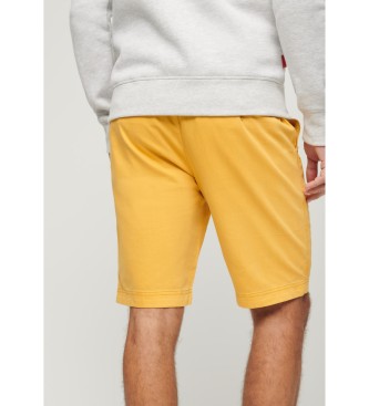Superdry Officer yellow chino shorts