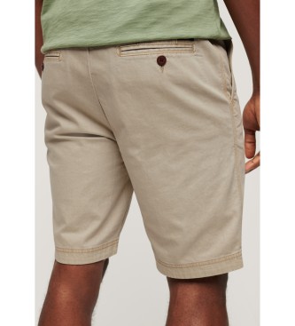 Superdry Pantaln chino corto Officer beige
