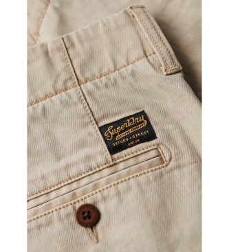 Superdry Officer beige Chino-Shorts