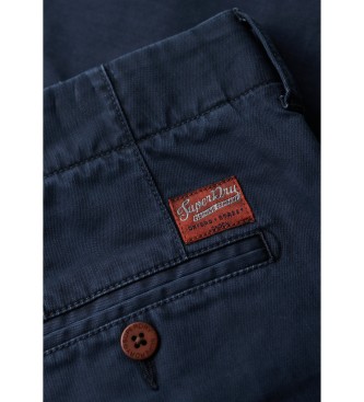Superdry Officer marinbl chino-shorts