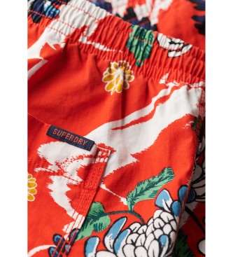 Superdry Bermuda kratke hlače rdeče barve