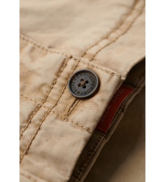 Superdry Klassieke taupe chino shorts