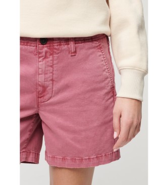 Superdry Klassiske chino-shorts i pink