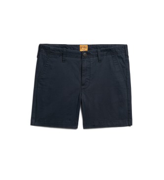 Superdry Pantaloncini chino classici blu scuro