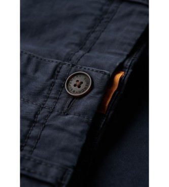 Superdry Pantaloncini chino classici blu scuro