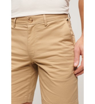 Superdry Beige chino-shorts med stretch