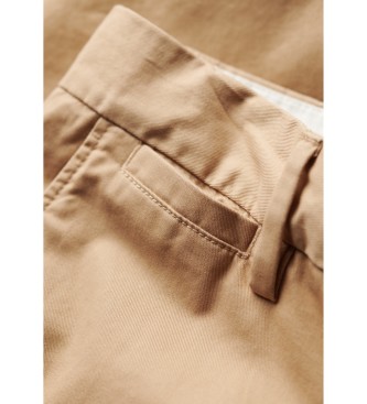 Superdry Beige chino-shorts med stretch