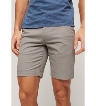 Superdry Short chino stretch gris