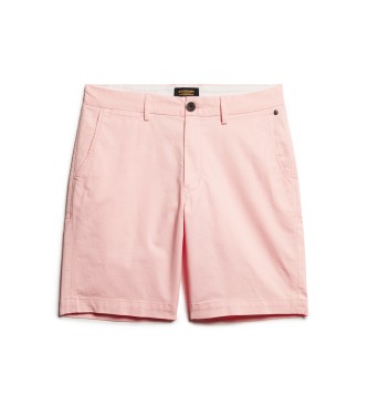 Superdry Chino shorts med stretch rosa