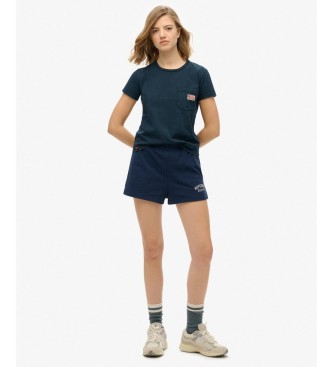 Superdry Graphic shorts Athletic Essential marinbl�